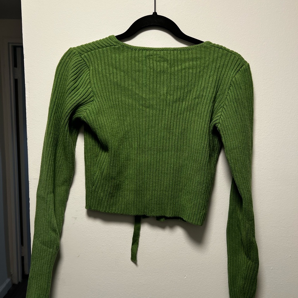 The Ragged Priest Green Ribbed Top - Picture 4 of 4